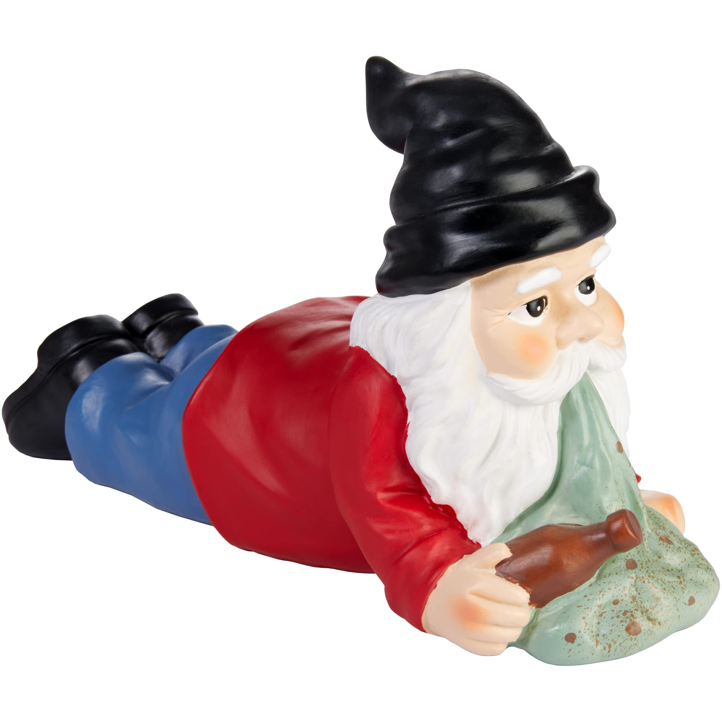 Brubaker Garden Gnome Drunk - Vomiting Dwarf With Beer Bottle - Funny Garden Figure - Weather-resistant Decoration For Garden Campsite - Outdoor Garden Decor - 24 Cm
