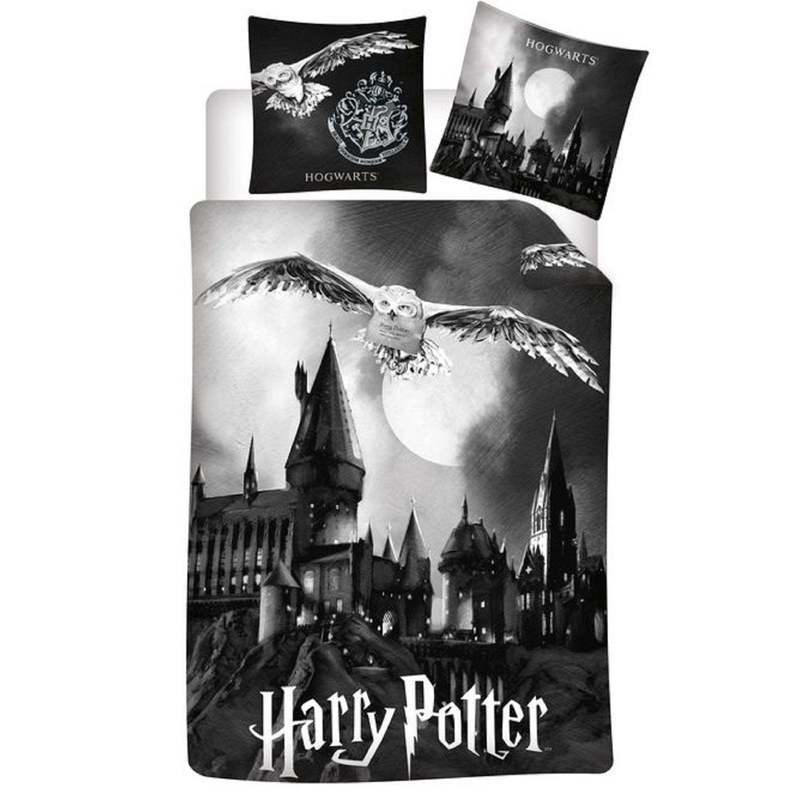 Image of Harry Potter Reversible Bedding Set Hogwarts 2-piece 135 X 200 Cm