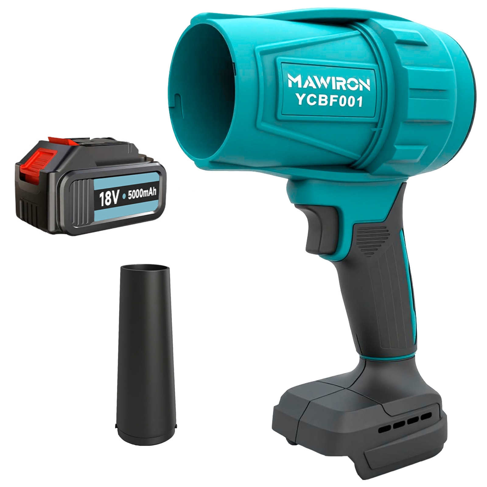 TEMU Battery Blower, Portable Leaf Blower,small Wireless Leaf Blower, Cordless Handheld Leaf Blower For Makita 18v Battery, Car Dryer Blower,electric