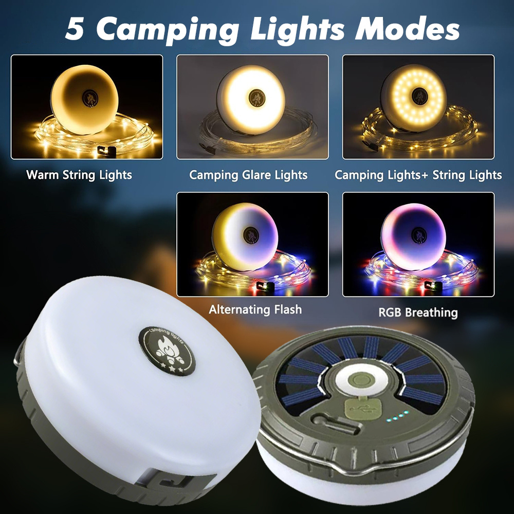 TEMU 10m Christmas Fairy Lights String Lights Reel, With 5 , Rechargeable, Usb String Lights And Lantern, Retractable String Lights For Bedroom,