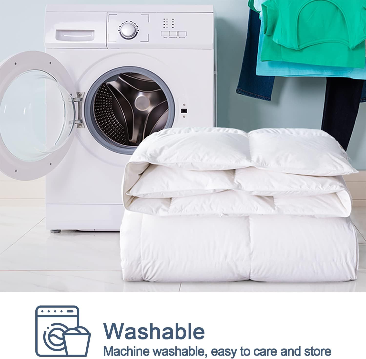 Feels Like Down Hotel Quality DUVET QUILT 13.5 & 15 Tog | Super Soft Microfiber Covered Filled with Hollow Fiber - Best for Winter - Machine Washable - Warm and Cozy All Sizes UK.