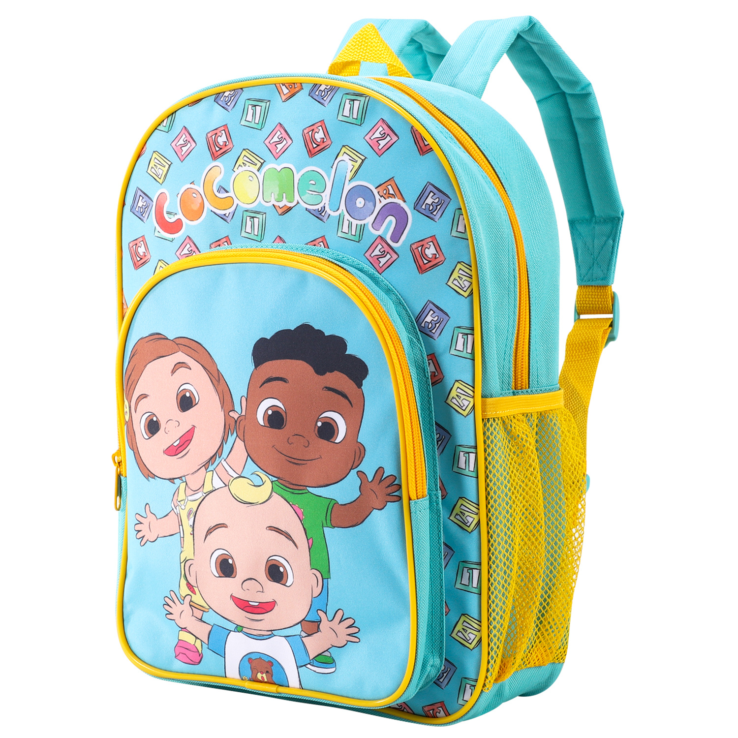 TEMU Kids Childrens Premium Backpack School Rucksack Travel Bag With Side Mesh Pocket And Front Zipped Pocket