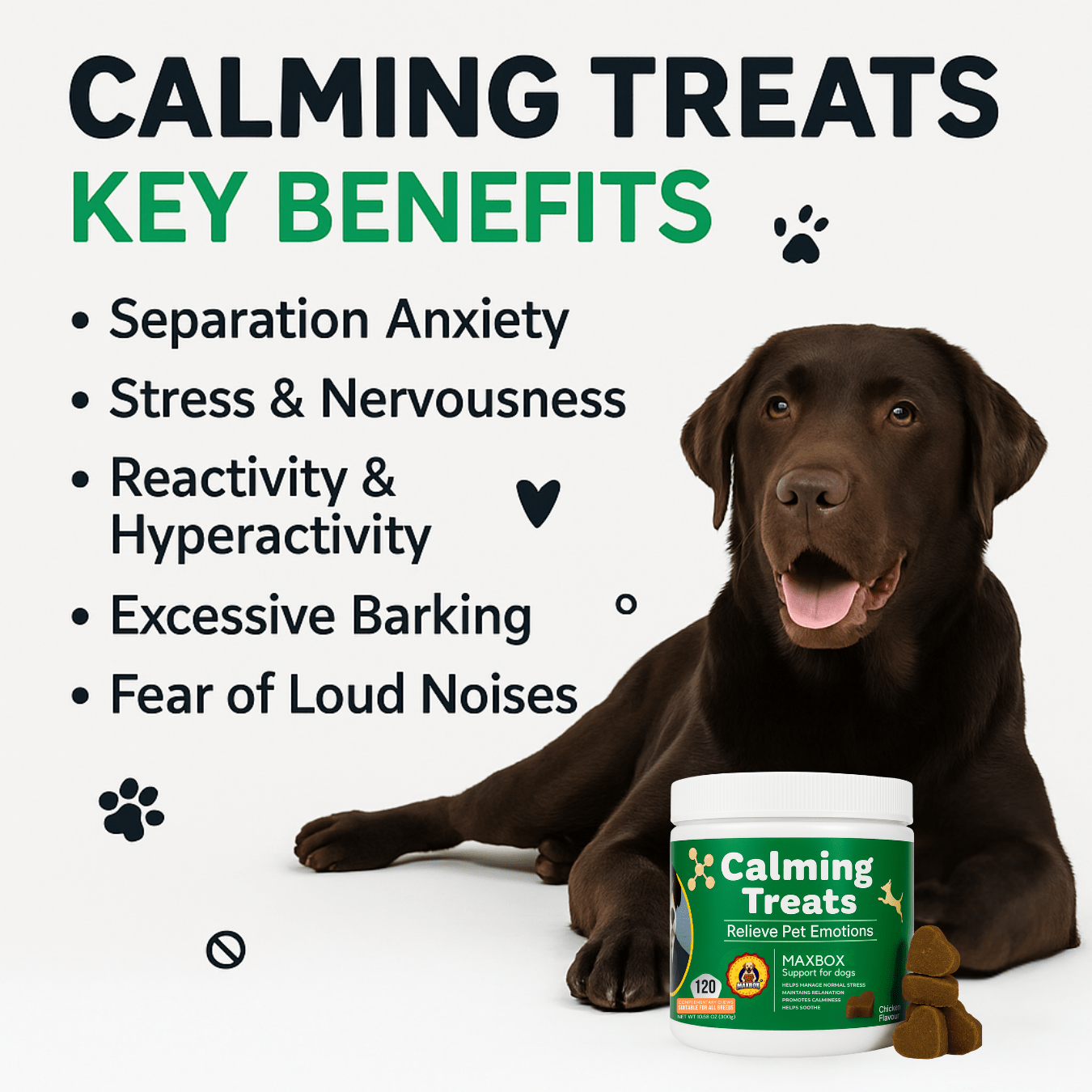 calming dog treats dog calming tablets that work 120 anxiety relief     relieves stress barking and hyperactivity helping pets   during fireworks and   details 5
