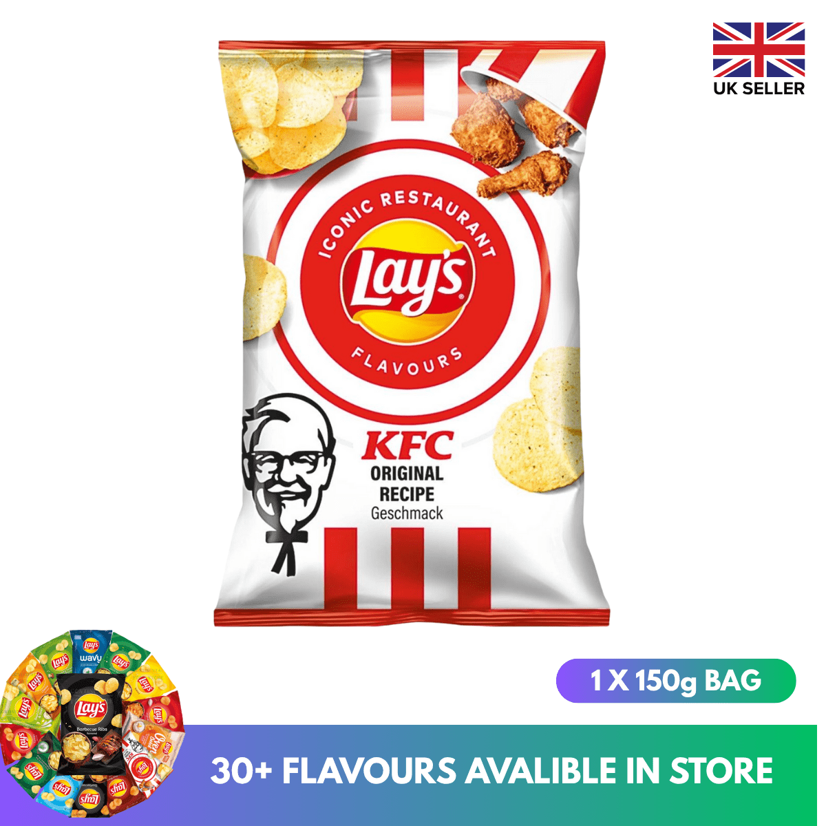 TEMU Lays - Kfc Original Recipe Chips - 150g