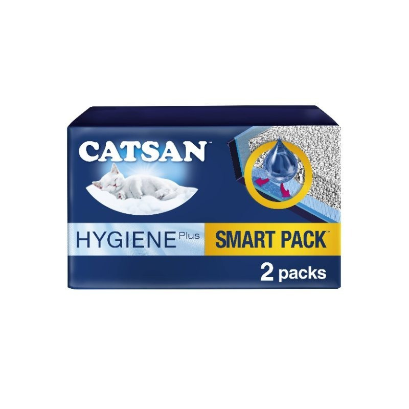 Catsan Hygiene Smart Pack Inlays Cat Litter Dust-Free Litter Tray Liner - Economy Pack: 3 x 2-pack (6 inlays in total)