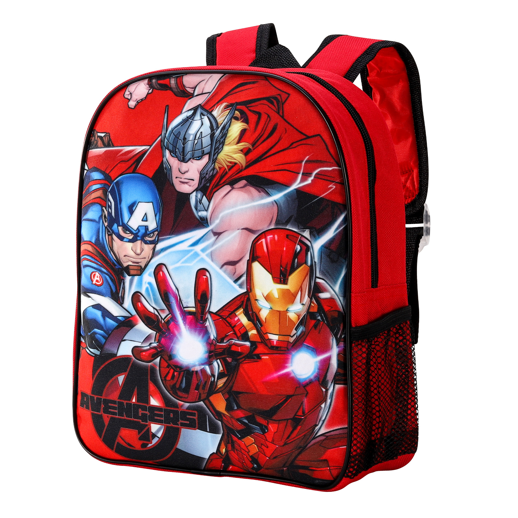 TEMU Avengers Kids Childrens Backpack School Rucksack Travel Bag Boys Girls With Side Mesh Pocket