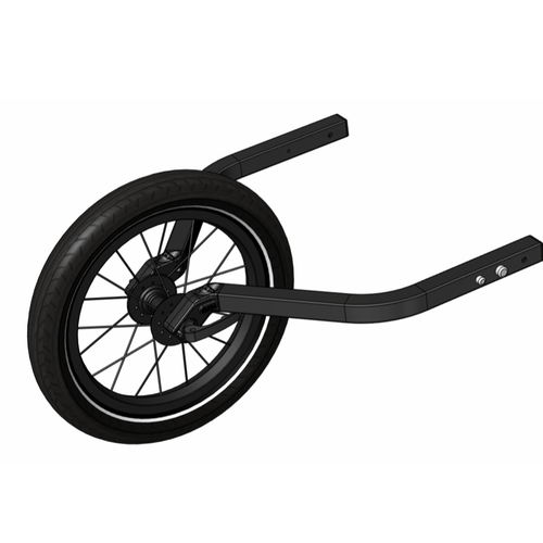 fahrradanhänger zubehör 14 joggerrad zweisitzer, 14 zoll luftgefüllte rad, joggen