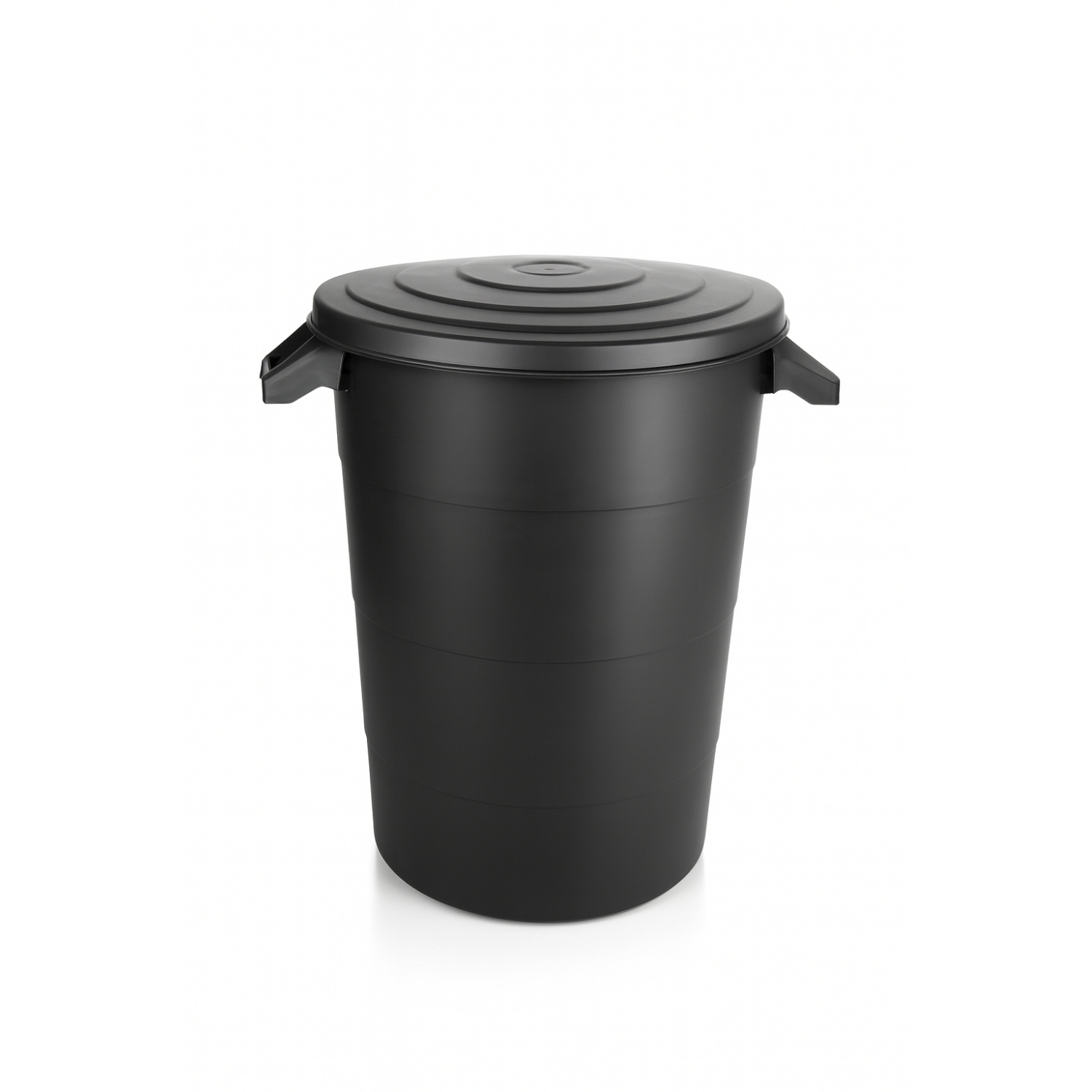 Tonne With Lid Universal Bin With 2 Handles 80 Black