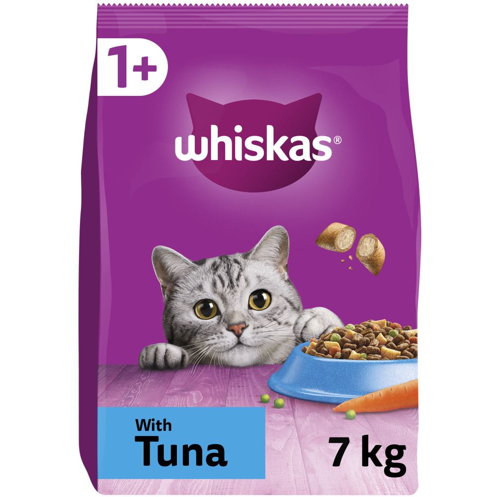 TEMU 14kg Whiskas 1+ Adult Complete Food Tuna Bulk Pack Cat Biscuits