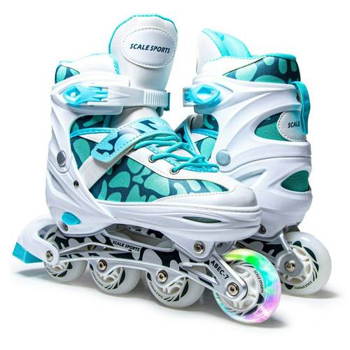 adjustable inline roller skates for kids boys girls teens adults light wheels durable aluminum frame 7 bearings comfortable padded boot size adjustable c11 1 m 2 4 5 l 5 7 beginner roller skates for children outdoor indoor inline idea