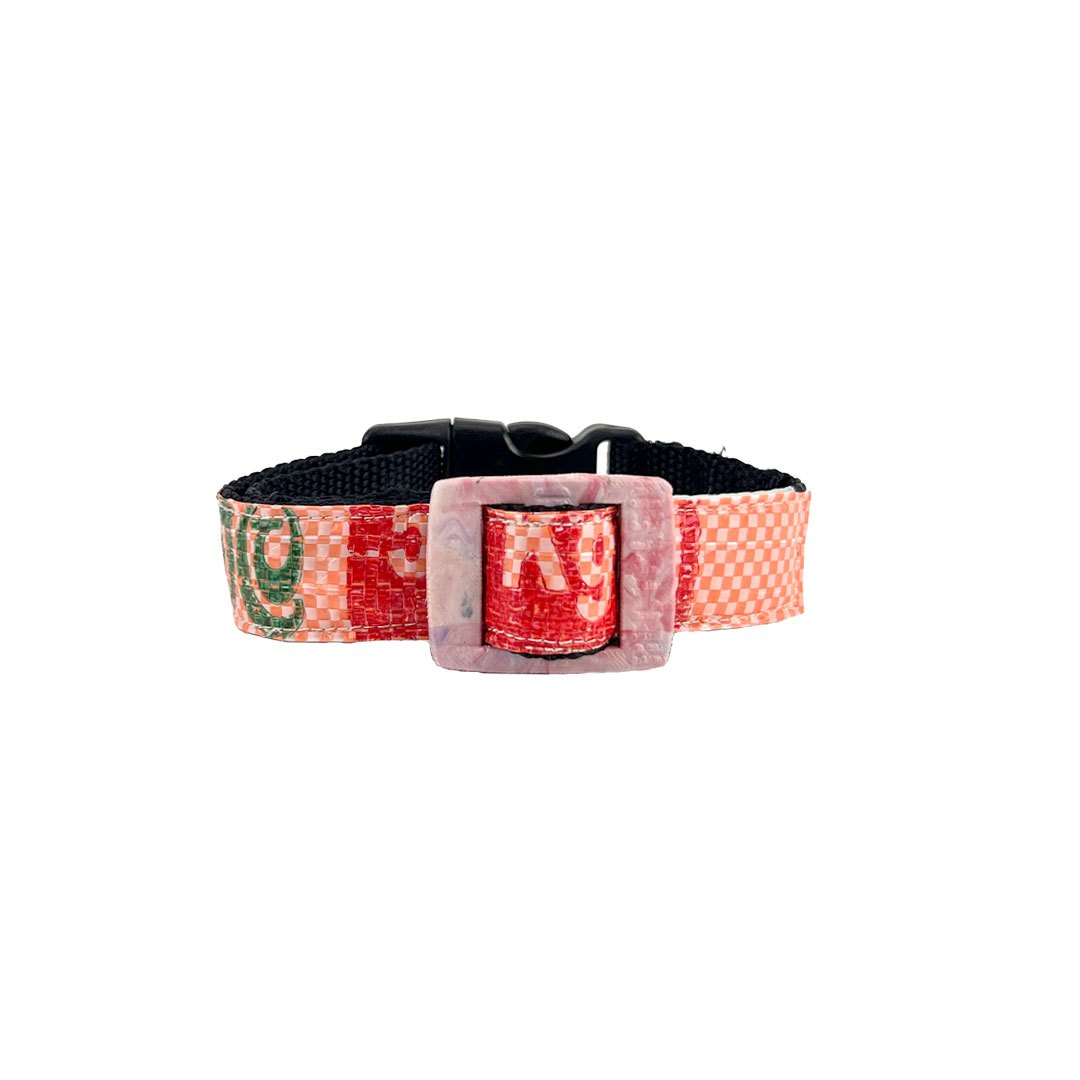 Dog Collar "!" Salmon - Sizes, Dog Collar, Collar For Dogs, Dog Collar, Adjustable Dog Collar, Fabric Dog Collar, Dog Collar With Click Closure, Dog Collar, Stylish Dog Collar, High-quality Dog Collar