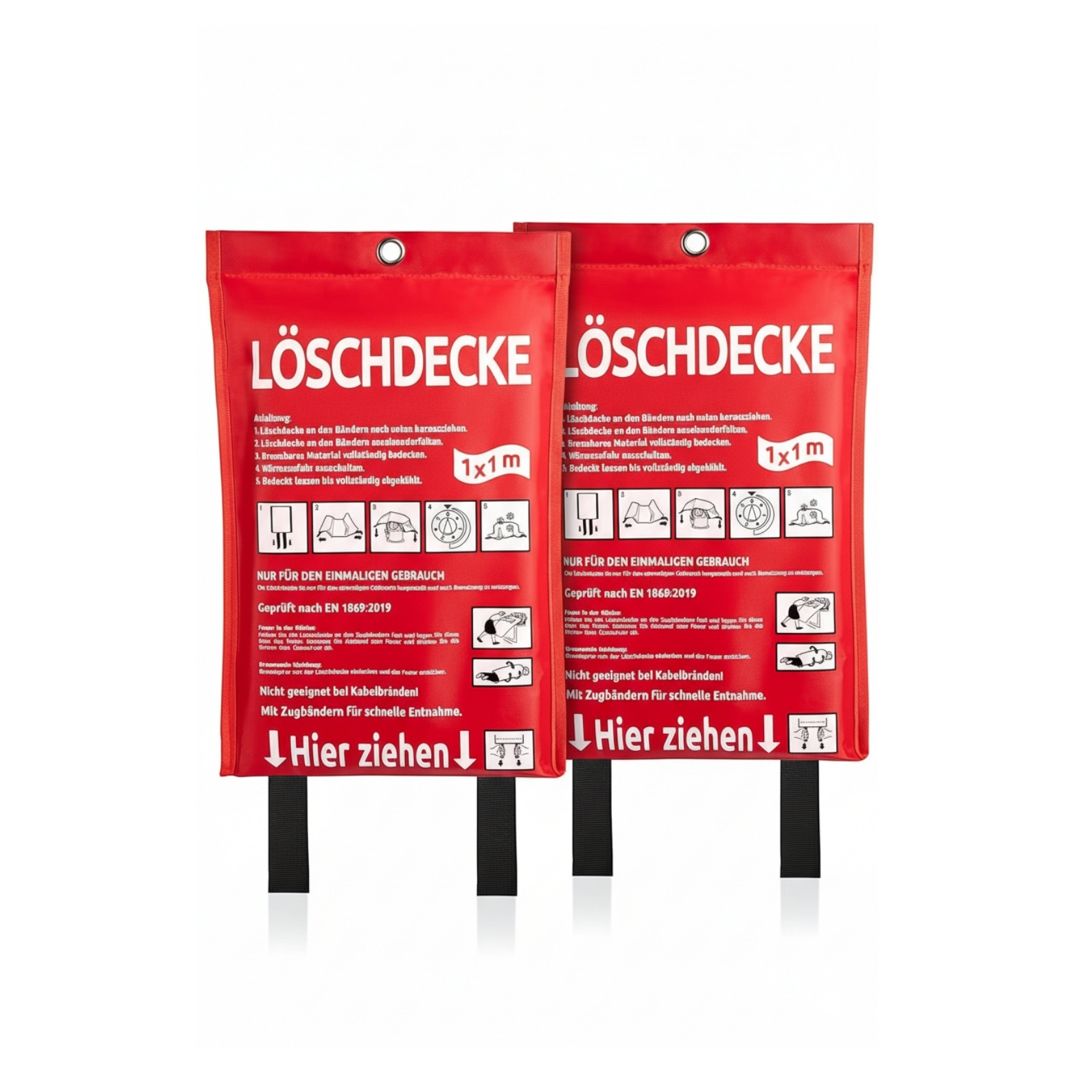 2x Fire Extinguisher Blanket