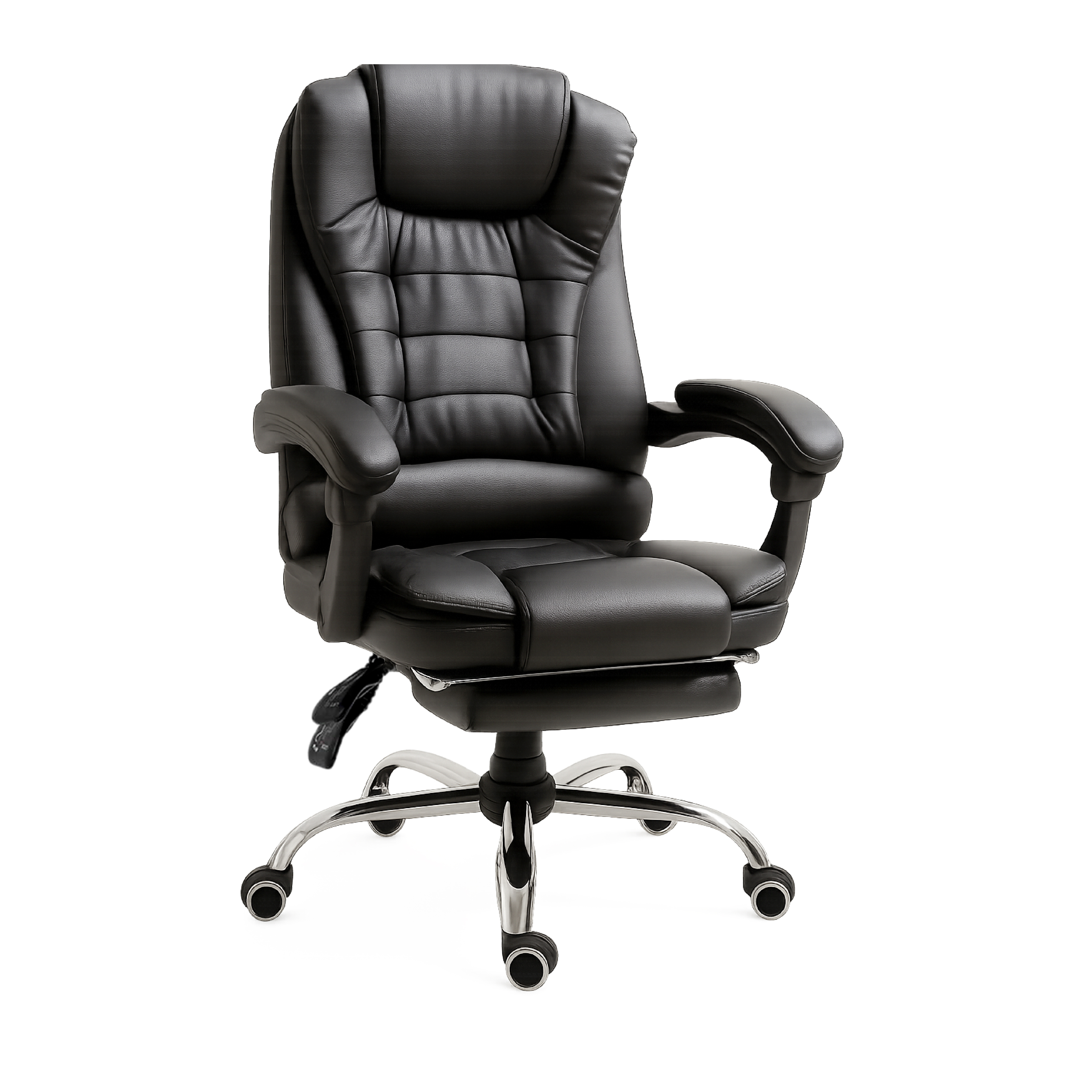 TEMU RMF Sedia Ufficio Ergonomica Professionale Reclinabile, Sedia Scrivania Seduta e con Poggiapiedi - Poltrona Relax con Ruote Girevoli Altezza