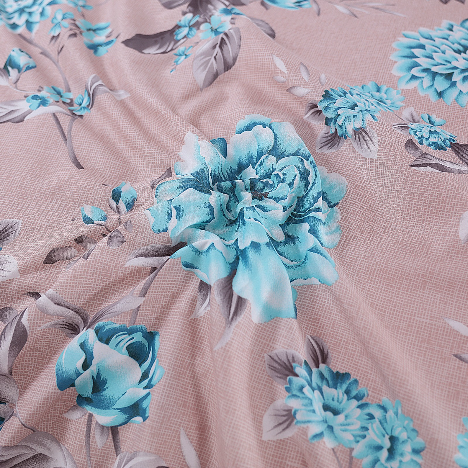 Adam Home 4pcs Printed MF Duvet Sets Complete Bed Set Unique Bedding Sets Printed Bed Set Microfiber Ultra Soft and Non-Allergenic Bedding Duvet Cover Set with Pillow cases