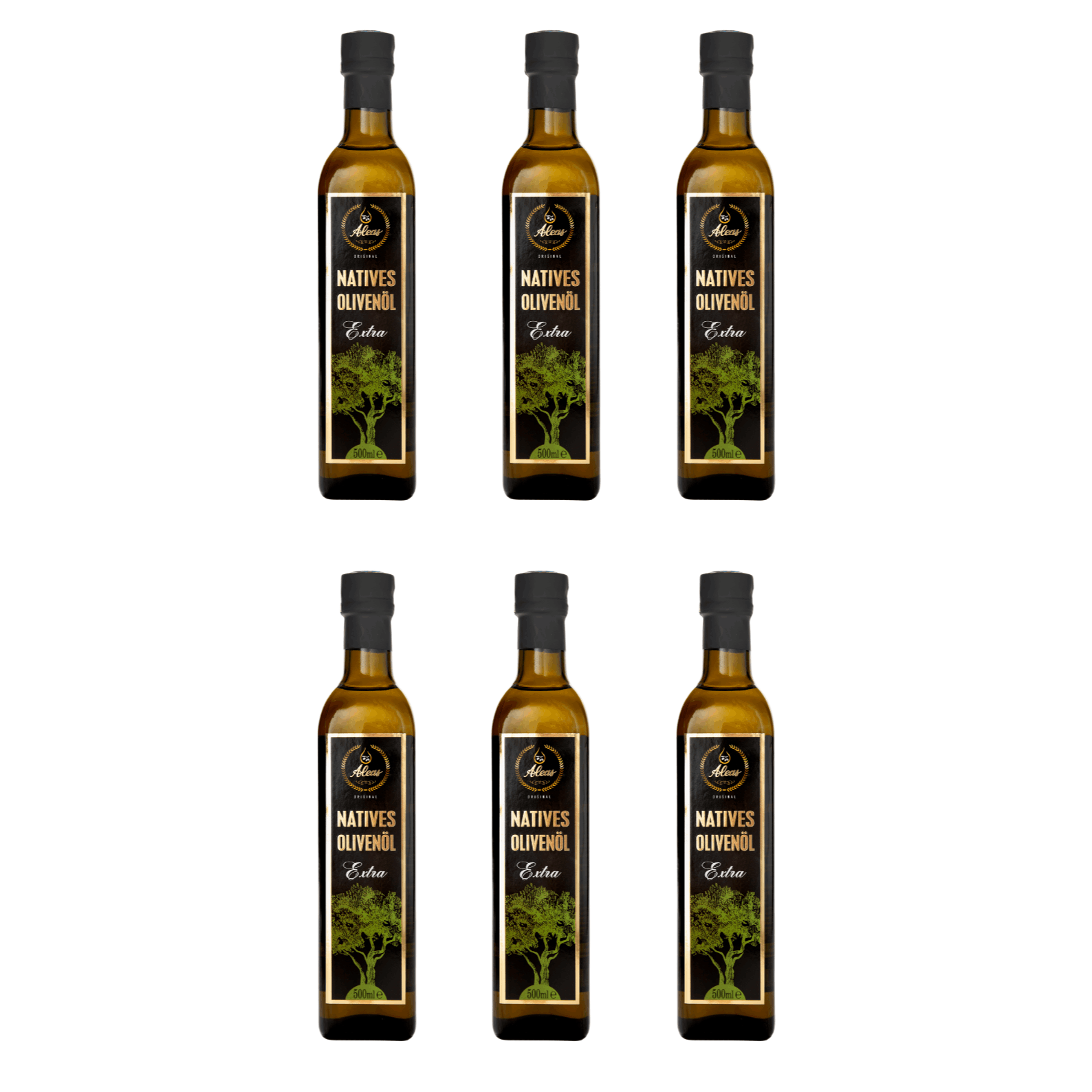 Greek Native Olive Oil Extra - Natural & Healthy, Premium Quality 500ml Aleas