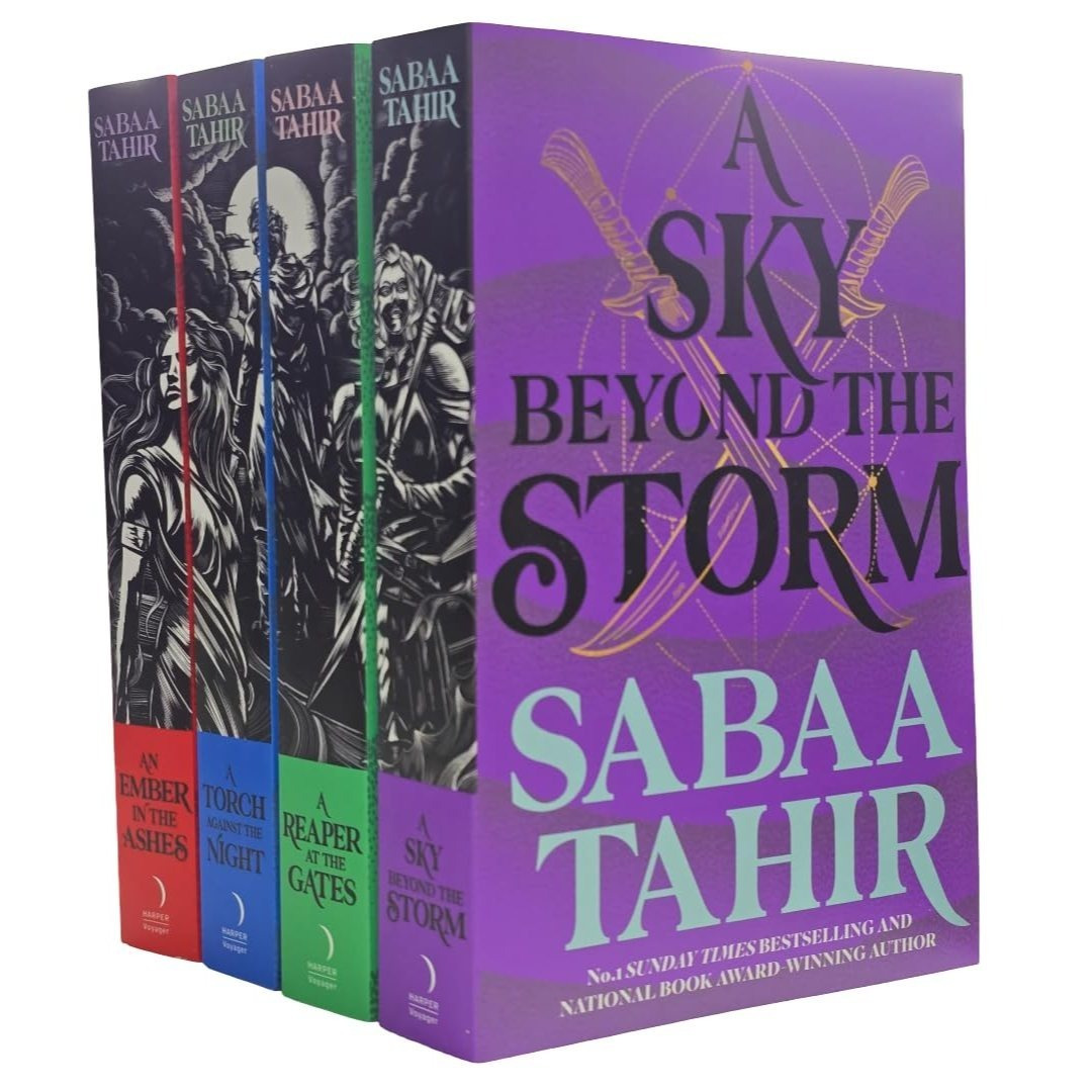 Sabaa Tahir Ember Quartet Series 4 Books Collection Set An Ember Ashes, A Torch: retailer-supplied image