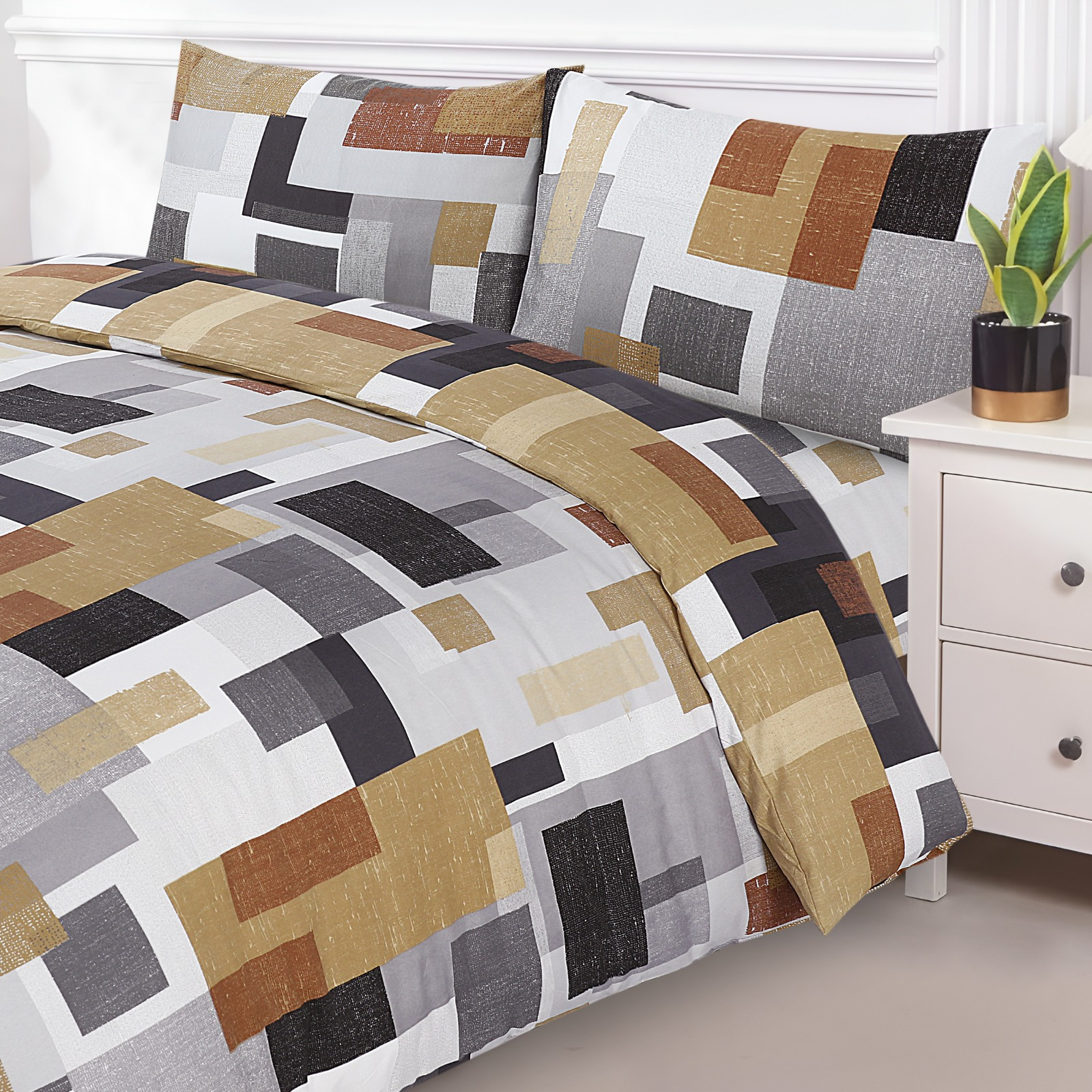 TEMU Home 4pcs Printed Mf Duvet Sets Complete Bed Bedding Sets Printed Bed Set Microfiber Ultra Soft And Non-allergenic Bedding Duvet Cover Set With