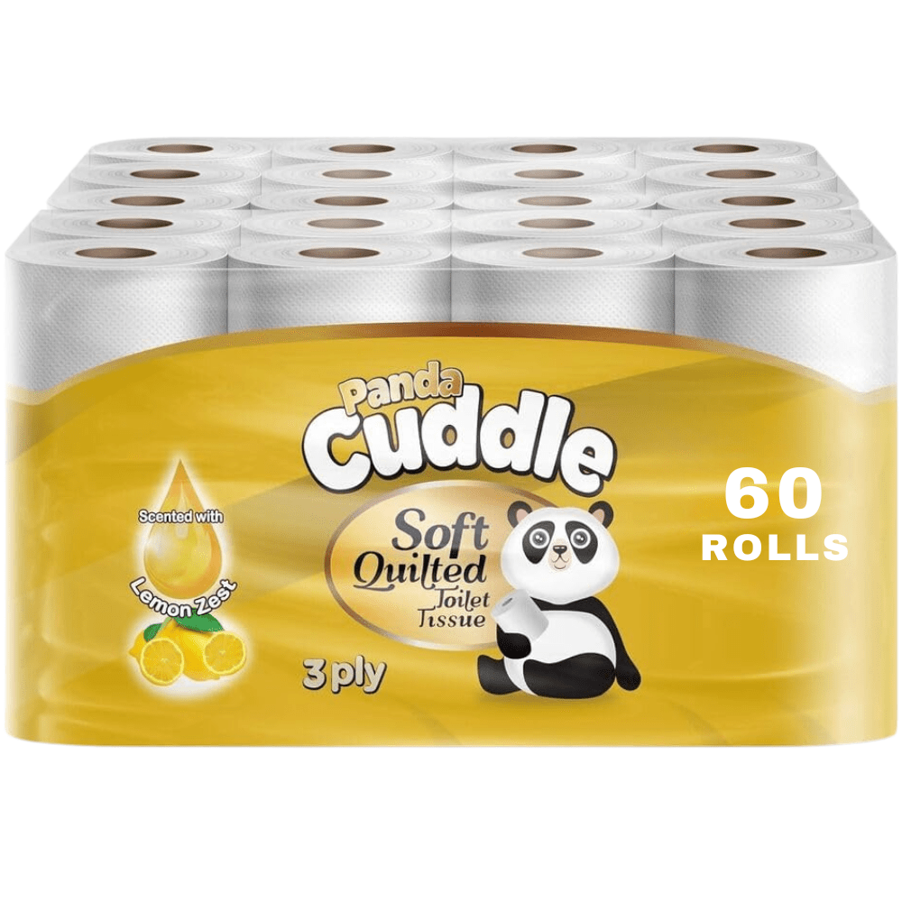 TEMU Scented 3-ply Soft Quilted Toilet Tissue - 60 Rolls (12 X 5 Rolls) Soft, Fresh & Luxurious