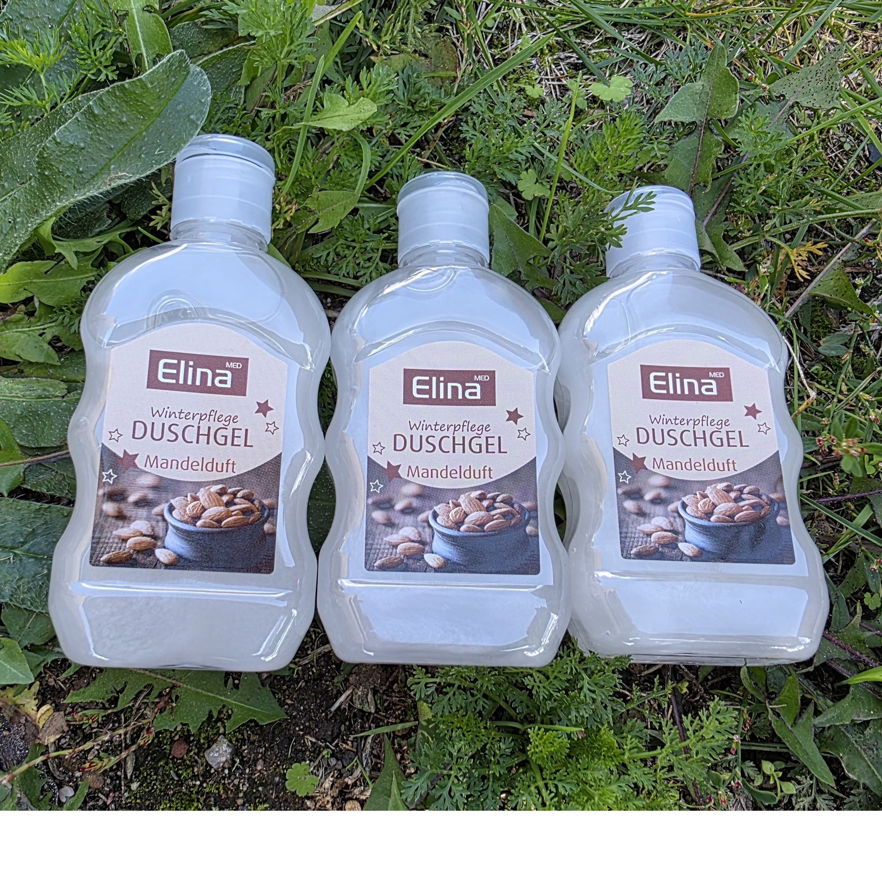 Image of Elina Winter Care Shower Gel For Christmas With Almond Scent, Merry Christmas Xmas, Festive Fragrance With A Of Cinnamon