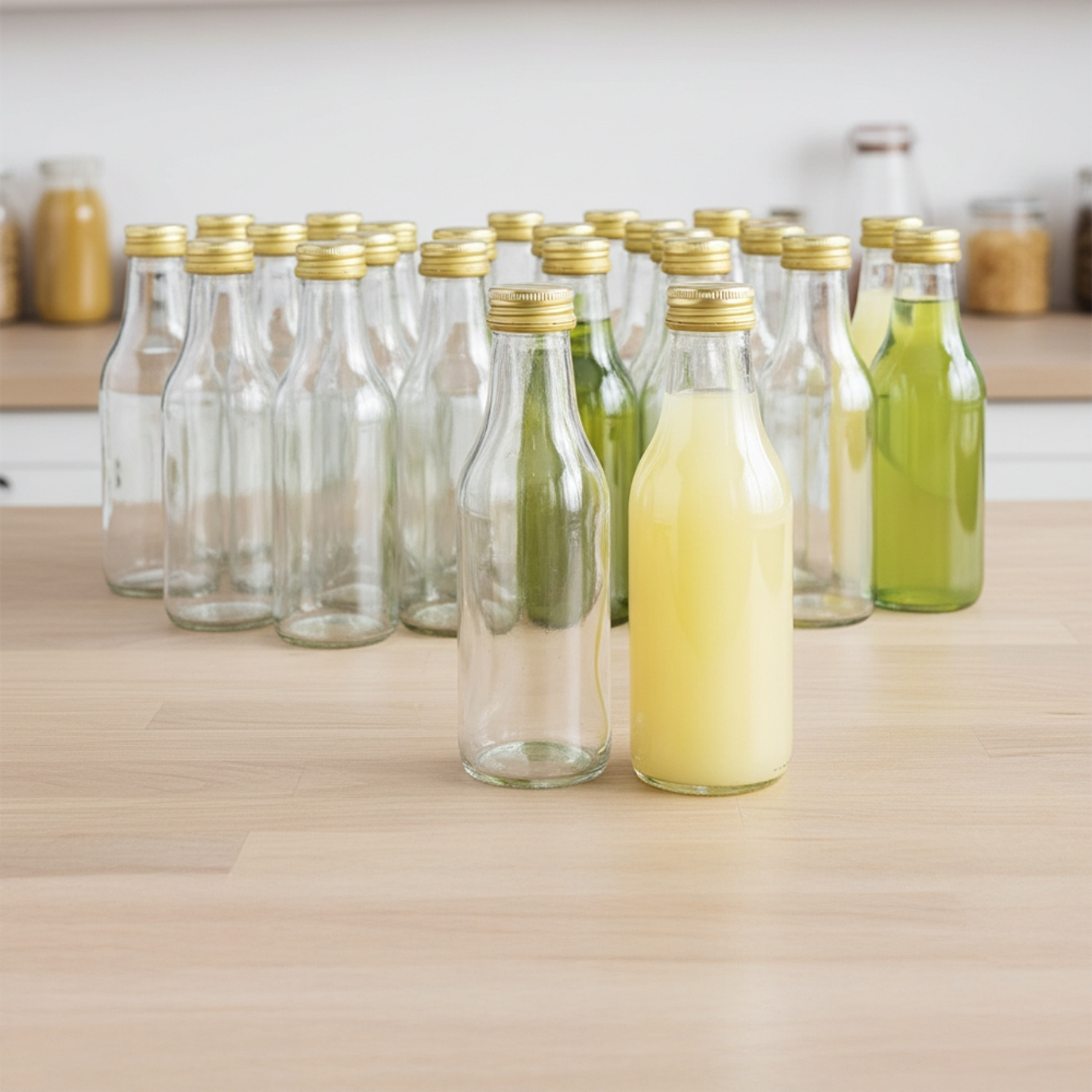 18 Glass Bottles 500ml With Screw Cap Screw Bottle Bottle