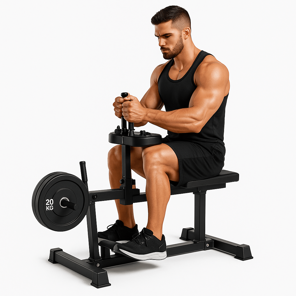 Leg Extension Machine with 150KG Tri Grip Plates