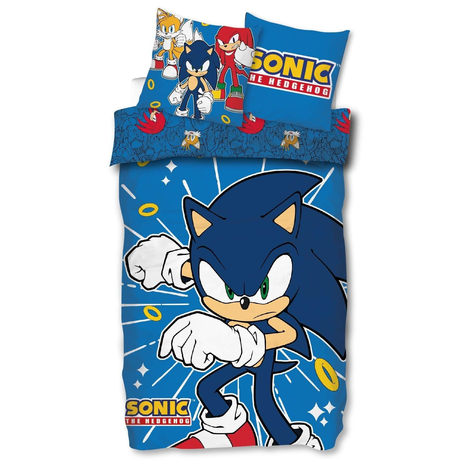 The Hedgehog Reversible Duvet Cover Set Bed Sheet 135x200 Pillowcase 80x80 German Size 100%children's Bedding Fan Video Game Movie