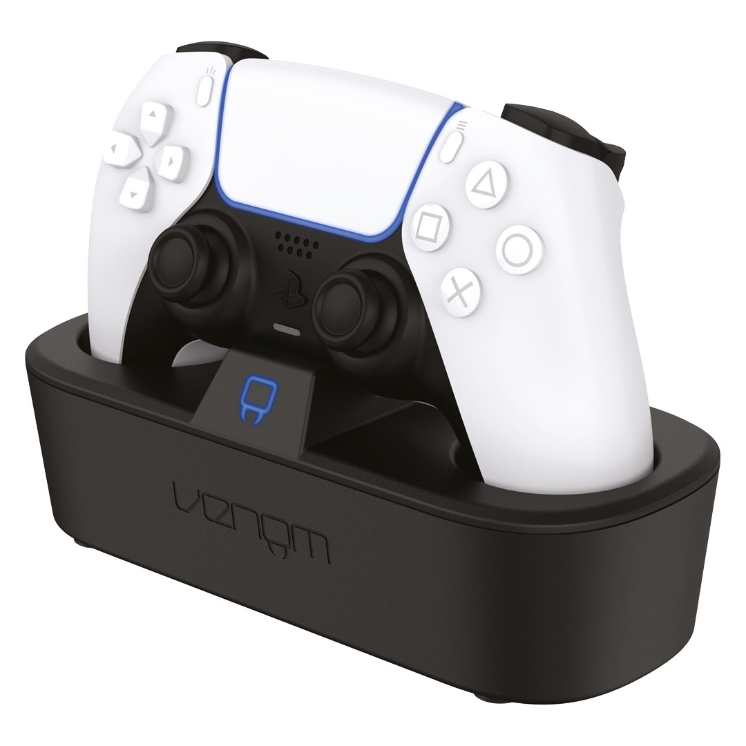 TEMU Venom Ps5 Controller Turbo Charging Dock | Fast Dualsense And Edge Charger With Led Indicator | Station With Smart Protection