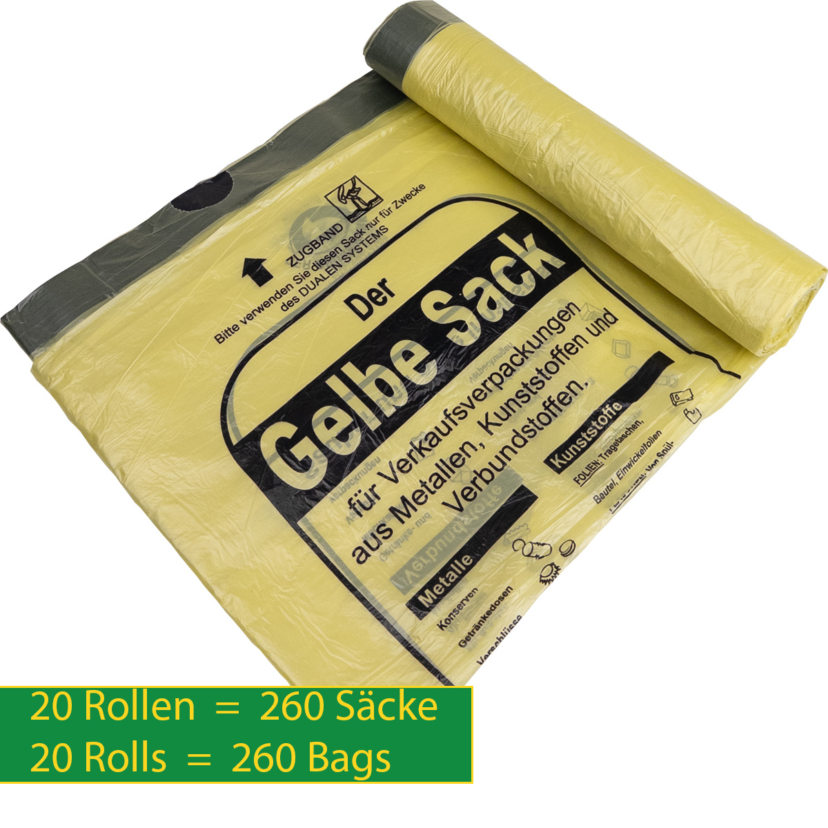TEMU Yellow Bags 90l – Rolls Of 13 Bags | Yellow Bag Bin | Recycling Trash Bags 90l | 15µ | Waste Bags – Trash Bag – Yellow Waste Bags