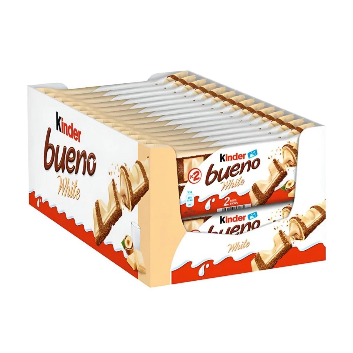 30 X Kinder Bueno White 39g / Counter Display 30pcs Kinder Bueno White 39g