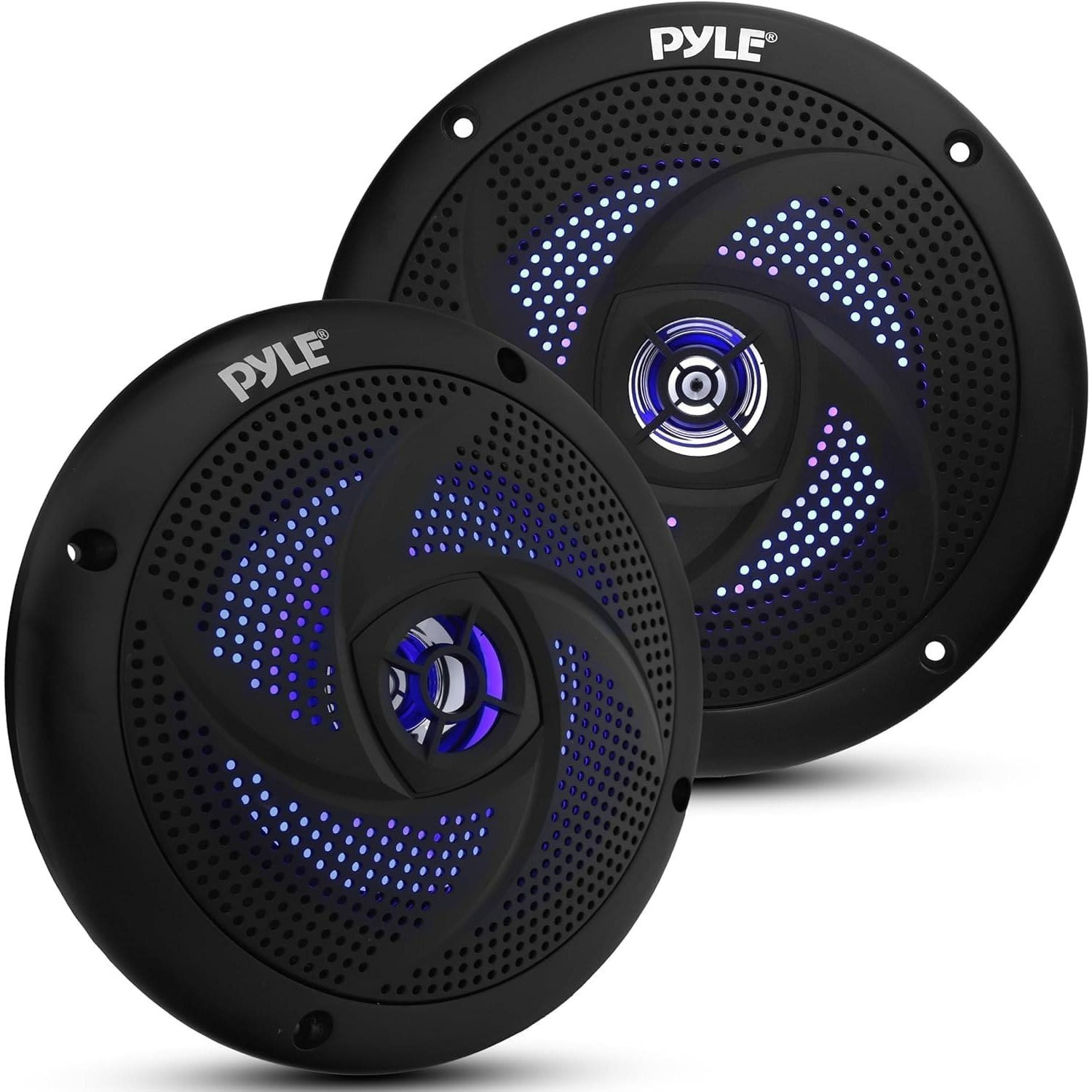 Image of Outdoor Speaker, 180w Marine Speaker With Led Lighting, Ideal For Summer Off-road Trips, Yachts, Utvs, Atvs, Rvs, Cars, Golf Carts, And Pools. Features A Flat Design