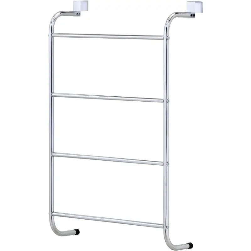 TEMU Over-the-door 4-tier Towel Rack – For Hanging, Stainless Steel Towel Rail Holder With 4 Bars For Bathroom, Kitchen & Garage – W46.5cm X D16cm X