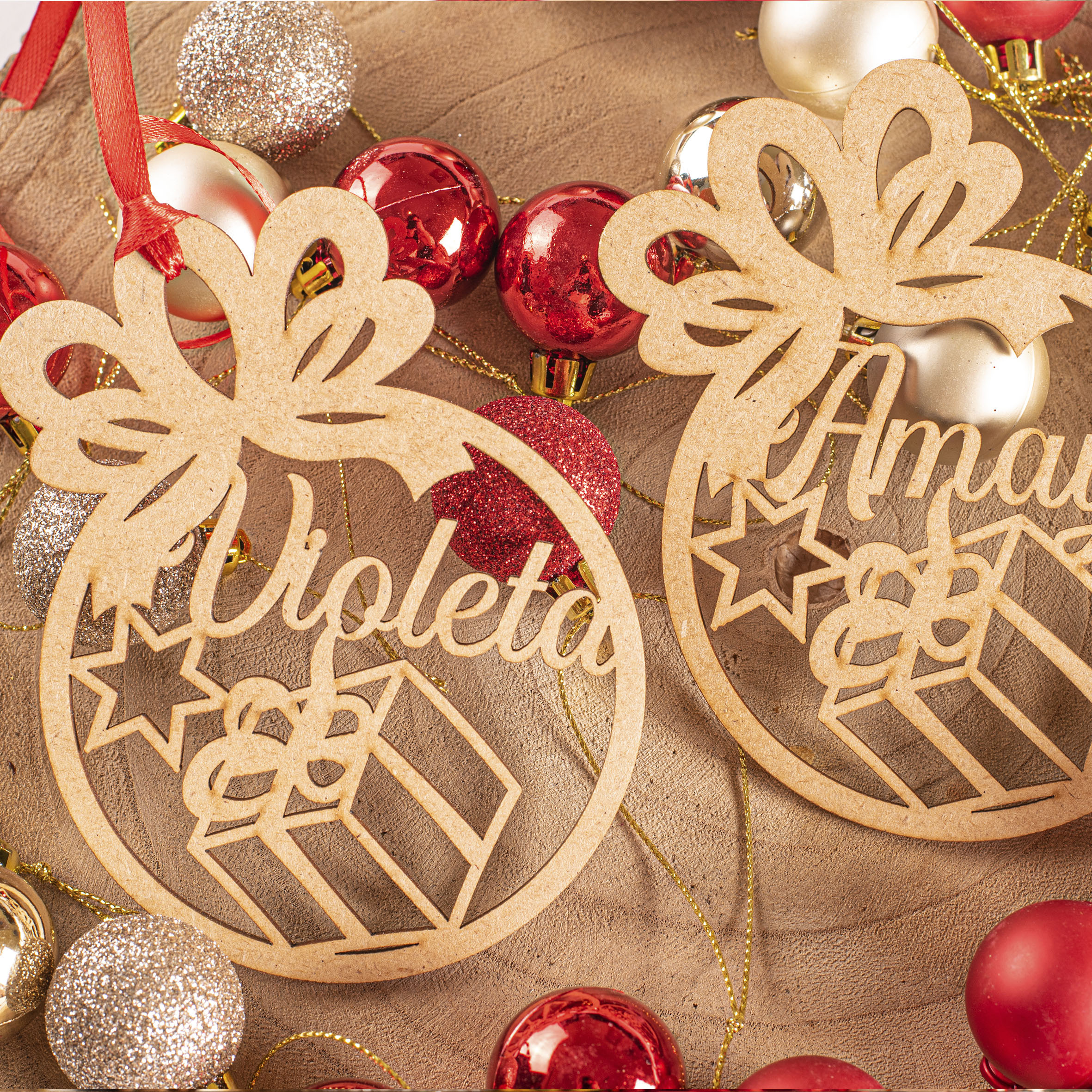 TEMU de Navidad Personalizada con – Esfera Navideña Única y Original para Árbol de Navidad – Adorno Navideño Elegante y con , , Fechas o Frases
