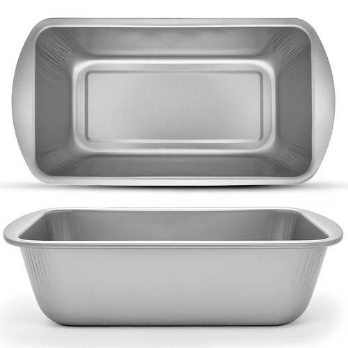 pack loaf tins for baking 2lb non stick bread tins 21 x 11 x 6 4cm durable carbon steel baking moulds for homemade bread cakes meatloaf oven safe kitchen loaf pans with heat distribution