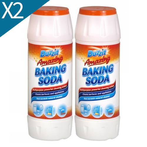 2x baking soda 500g multi purpose household cleaning powder ideal for kitchen bathroom and laundry use for everyday cleaning