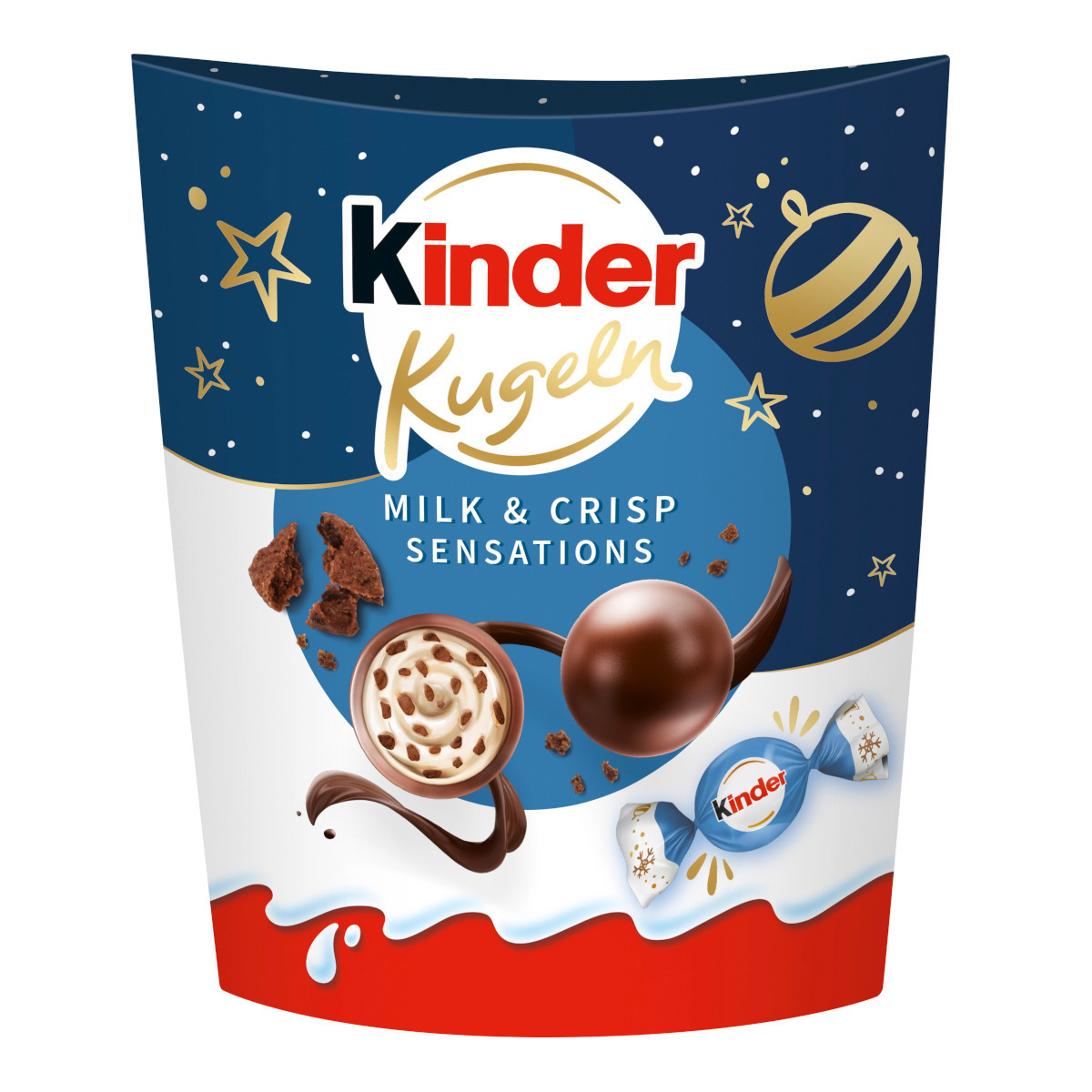 Image of Ferrero Kinder Kugeln Milk And Crispy Bits Sensation Pack 90g