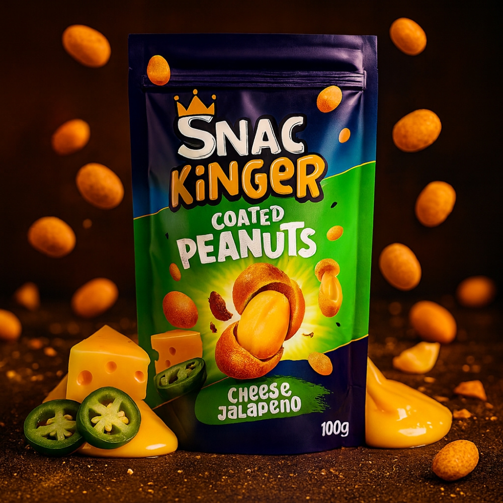 Image of Snackinger Coated Cheese Jalapeno – Crispy Coated In Spicy Cheese Jalapeno Flavor – Hearty Snack For Every Occasion