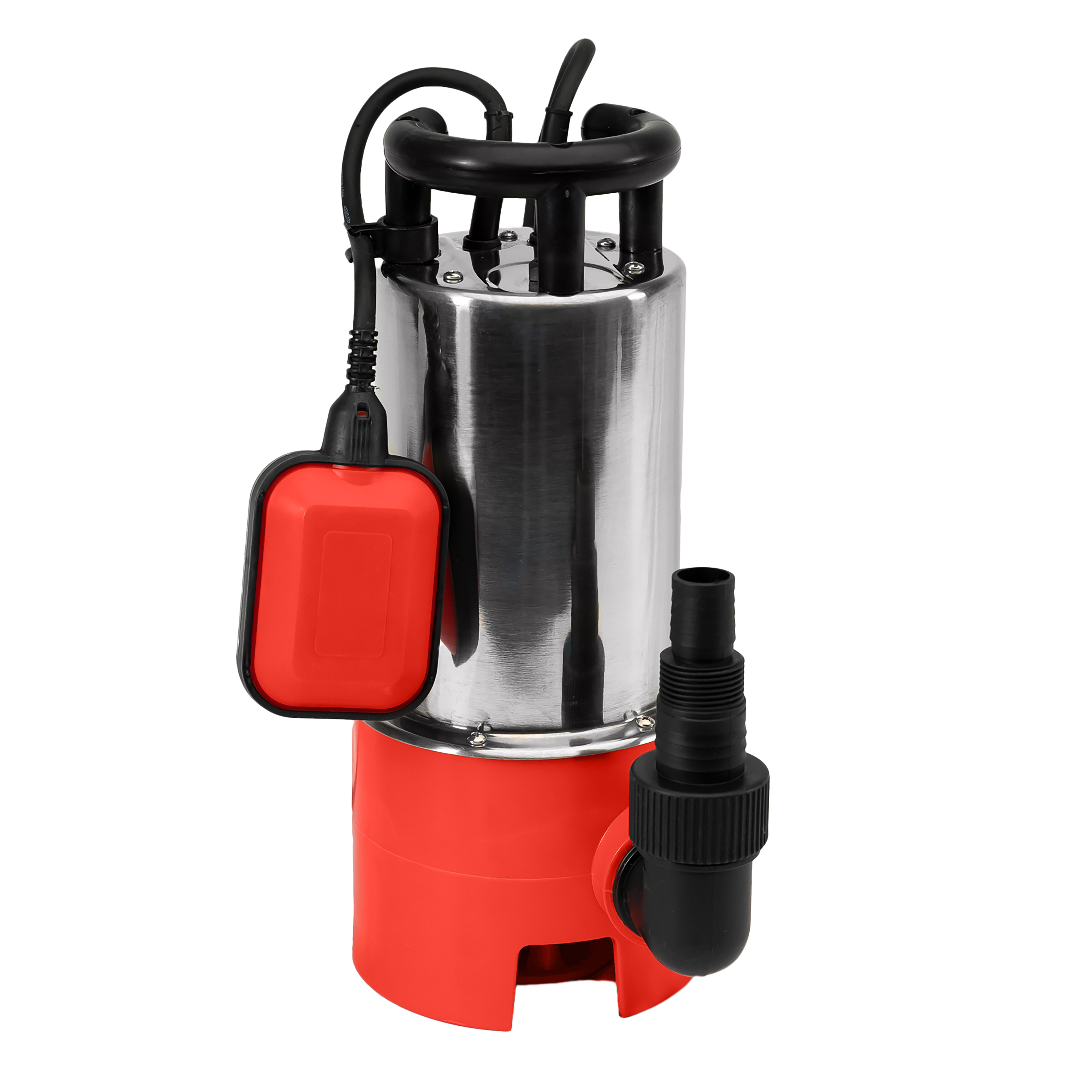 E-shop Schmutzwasserpumpe 1100 Watt bis 20000 l/h Förderleistung, Ø35mm Fremdkörper, Schwimmschalter, Tragegriff, Universalanschlüsse,