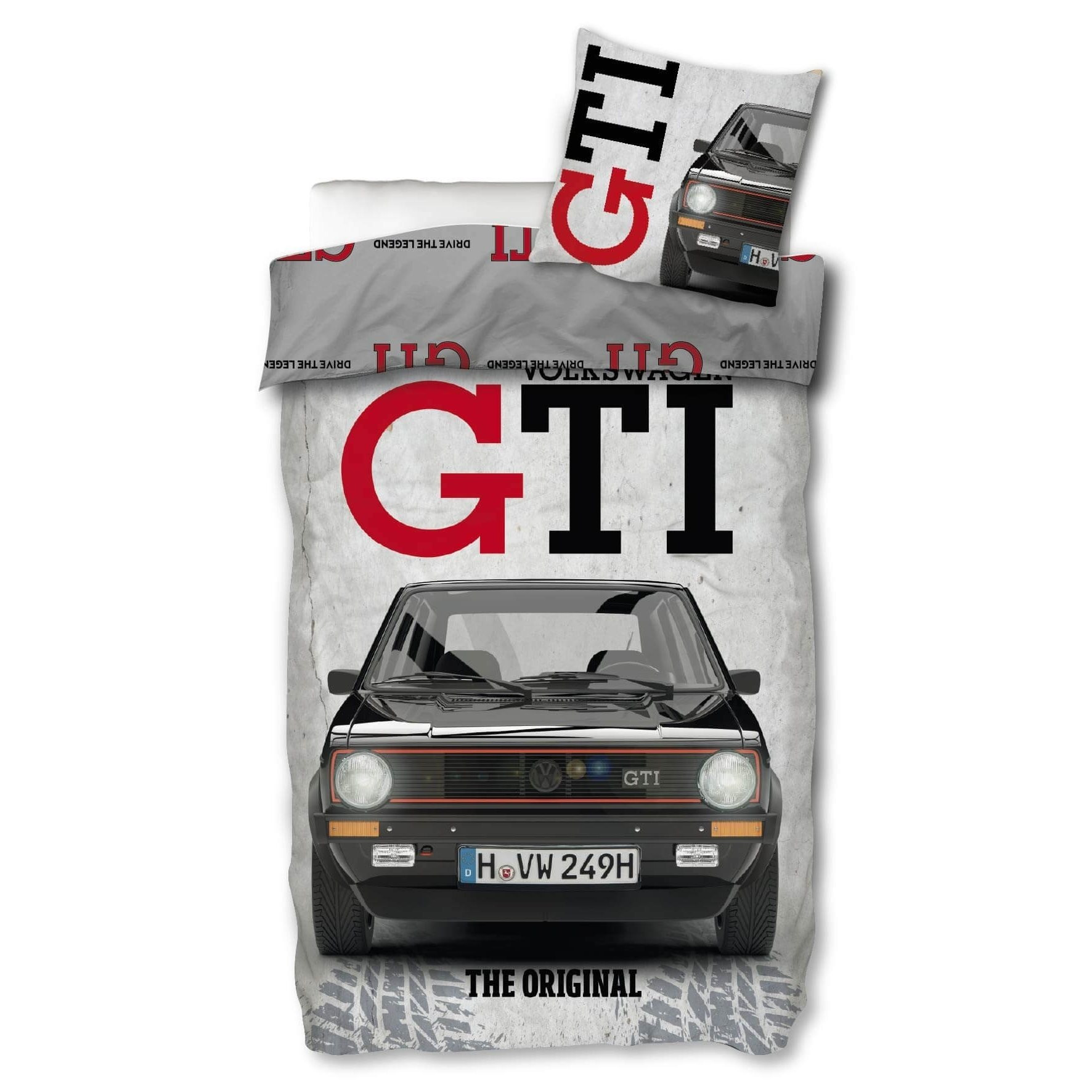Vw Golf I Reversible Bed Sheet Set Bed Cover 135x200 Pillowcase 80x80 German Size 100%car Enthusiast Bedding