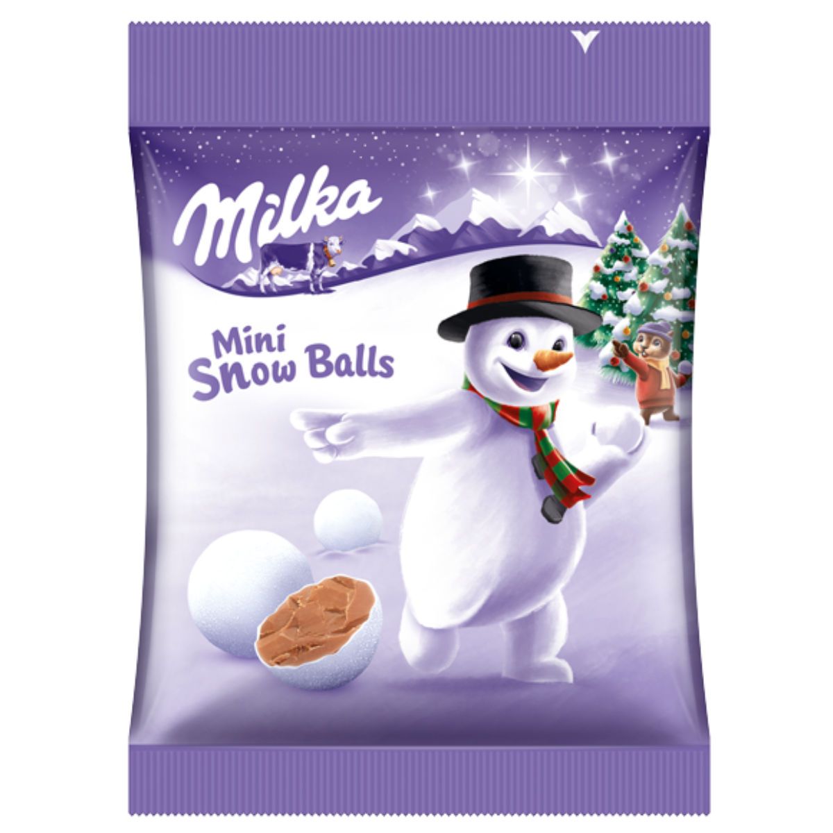 Image of Milka Mini Snow Balls Chocolate Truffles Made Of Alpine Milk Chocolate 100g