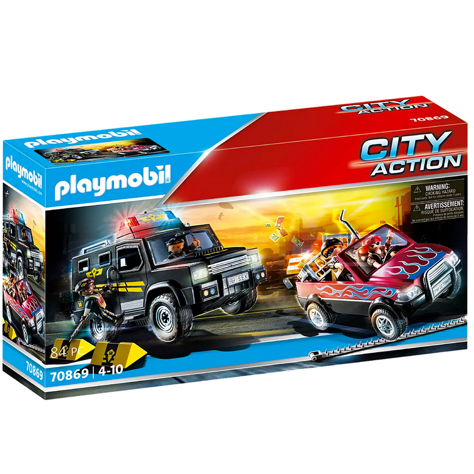 E-shop PLAYMOBIL® 70869 - - Polizei, Verfolgung der Bankräuber