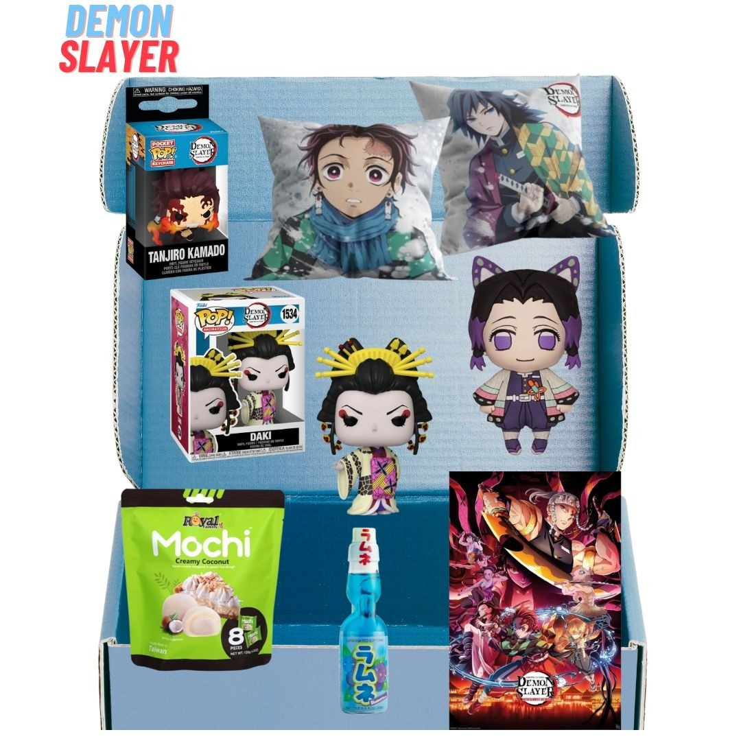 Image of [anime Box] Demon Slayer Box – For Demon Slayer Fans / Become Part Of The Demon Hunters With 6 Unique Demon Slayer Items