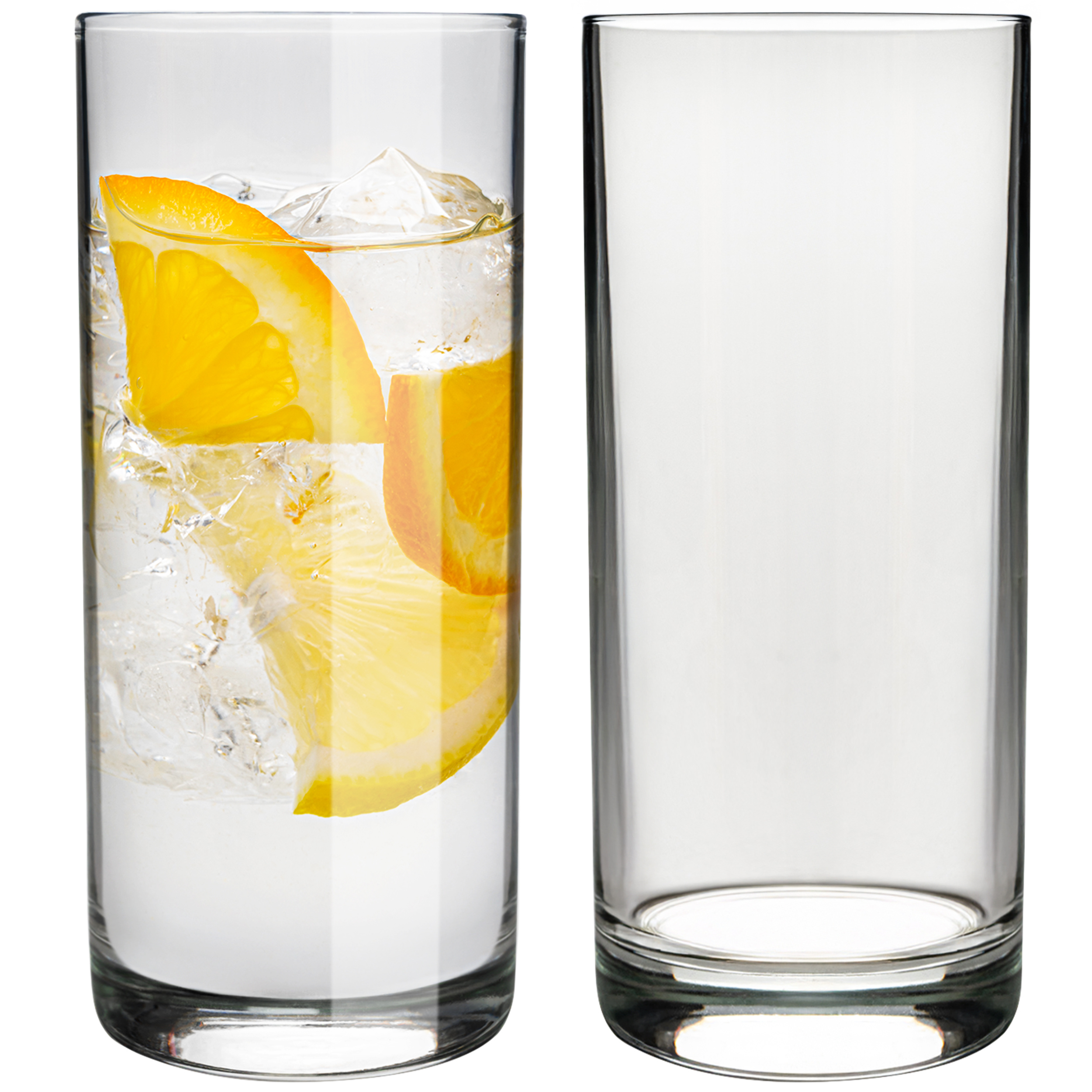 Set 6/12pcs 280ml Transparent Long Drink Glasses Set, Water Glasses Dishwasher-safe, Ideal As Juice