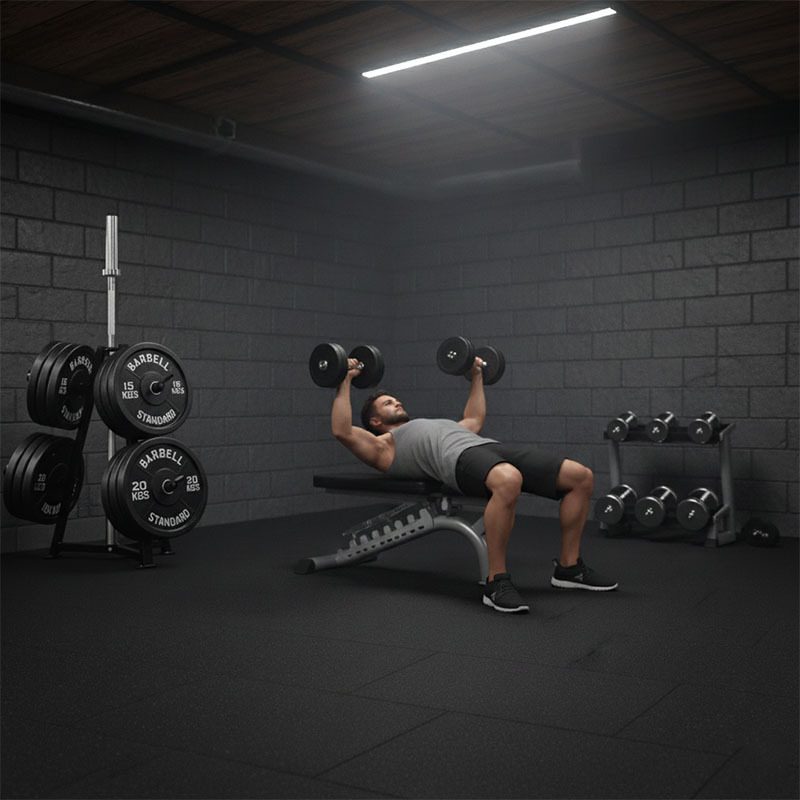 150kg Cast Iron Plates Set with Storage Rack & 5ft Barbell