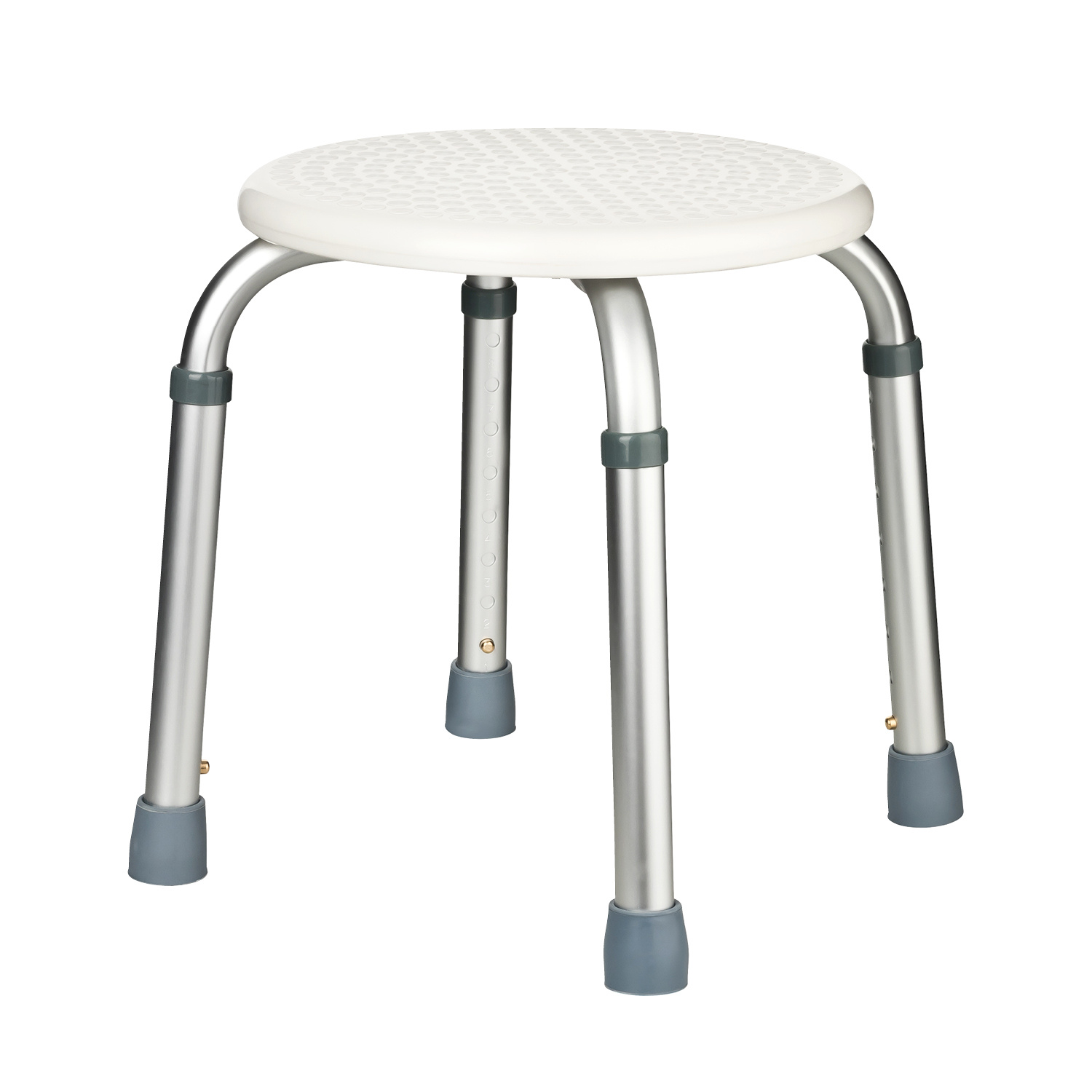 Round Shower Stool For Seniors, Height-adjustable Shower Seat, Bath Stool