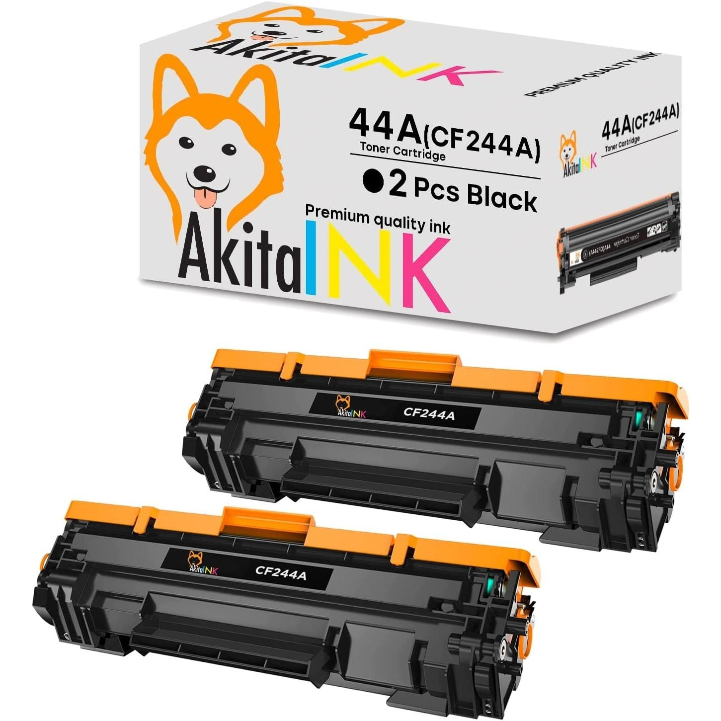 TEMU Akitaink 2 Compatible For 44a Cf244a 1000 Copies For Laserjet Pro M15 M15a M15w M16 M16a M16w M17 M17w, M28 M28a M28w M29 M29a M29w (2 Black)