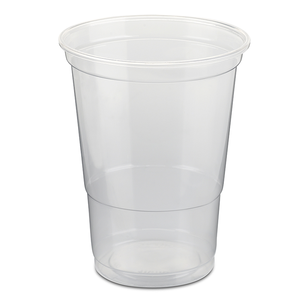 TEMU 100 Drinking Cups | Oak Stripe 0.4l | Beer Cups Plastic Cups Disposable Cups Made Of Plastic Pp (polypropylene), Transparent | Dispensing Cups