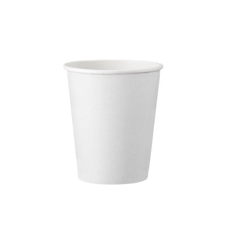 Image of 200pcs Of White 8oz 200ml Coffee Cups | Heat-resistant Paper Cup Coated | Hot Drink Cup | Cold Drink Cup