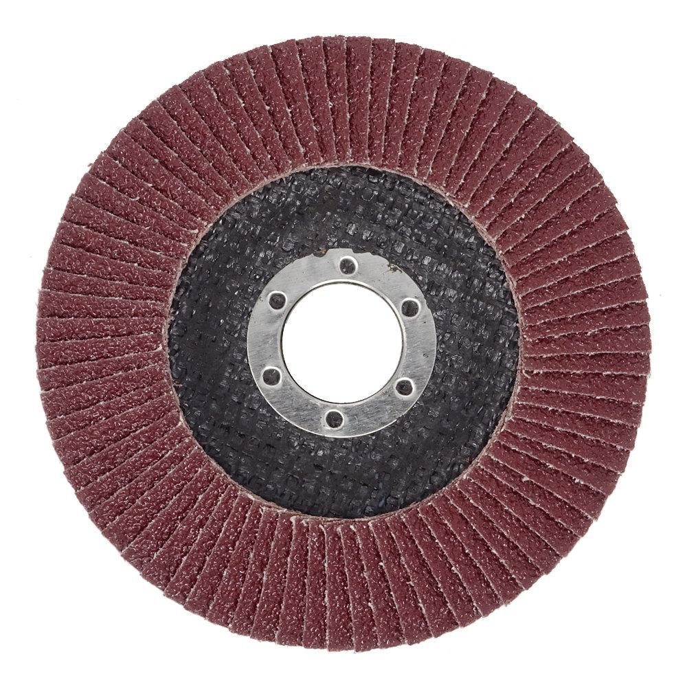 Image of Flap Disc Set – 20pcs Brown │ Standard | Ø 115 Mm X 22.2 Mm | Grit 40/60/80/120 For Angle Grinders