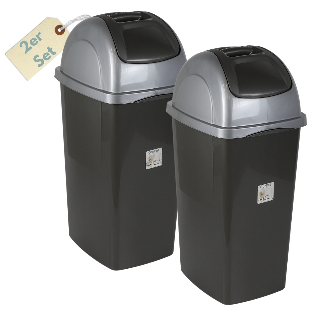 TEMU Swing Lid Trash Can Kitchen 60l Large Swing Trash Can Waste Separator Kitchen Trash Can With Lid Kitchen Waste Can