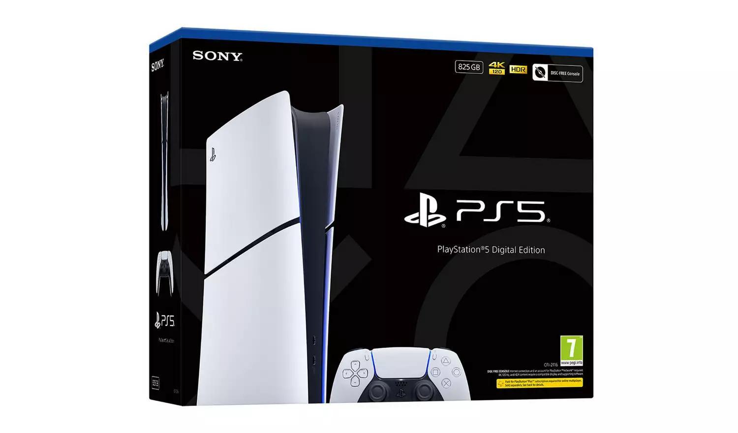 Sony PlayStation 5 Slim Digital (PS5) Console / 2025 EDITION / 825GB STORAGE - (No games included)